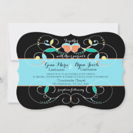 Country Folk Art Geïnspireerd Trouwen Kaart