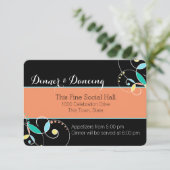 Country Folk Art Geïnspireerde Receptie Informatie Informatiekaartje (Staand voorkant)