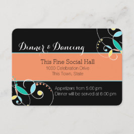 Country Folk Art Geïnspireerde Receptie Informatie Informatiekaartje