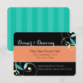 Country Folk Art Geïnspireerde Receptie Informatie Informatiekaartje (Voorkant / Achterkant)