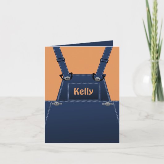 Country Folk Overalls Custom Kaart (Voorkant)