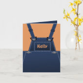 Country Folk Overalls Custom Kaart (Gele Bloem)