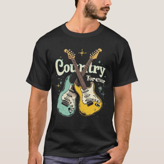 Country Forever  Gitaar Shirt (Voorkant)