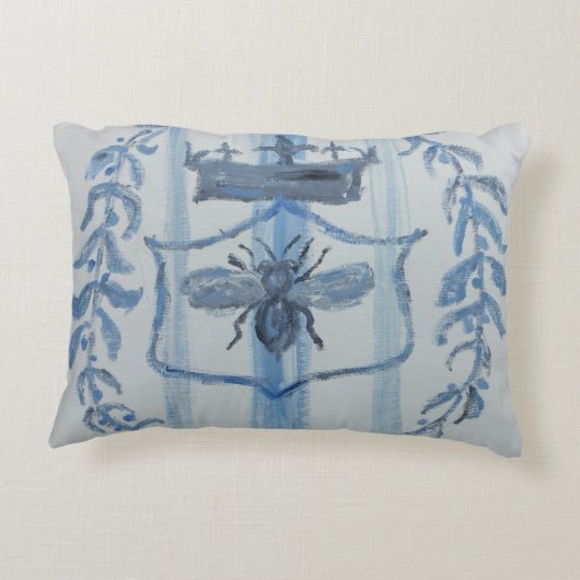 Country French Queen Bee Accent Kussen (Achterkant)