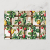 Country Fruit Garden Diapper Raffle Informatiekaartje (Achterkant)