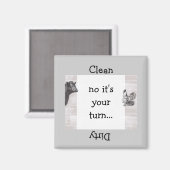 Country Fun Koe Haan Vaatwasser Magneet (Voorkant / Achterkant)