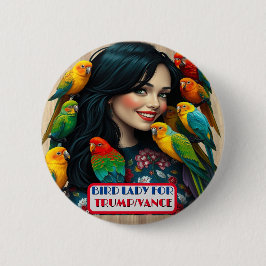 Country Gals Bird Lady voor Trump / Vance Button