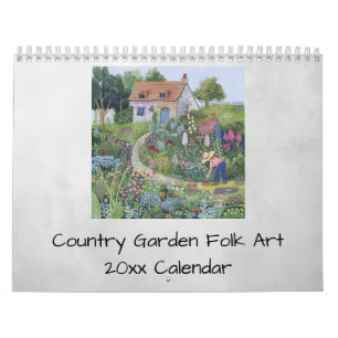 Country Garden Folk Art Bloemen Groenten Kalender