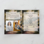 Country Garden Funeral Herdenkingsdienst Order Of Programma (Binnen)