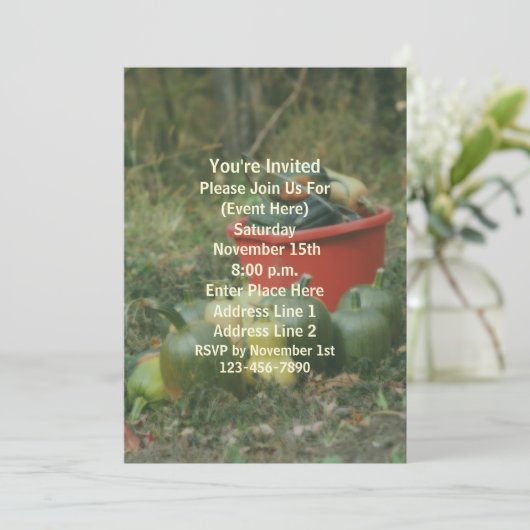 Country Garden Oogst Natuurfeest Kaart (Staand voorkant)