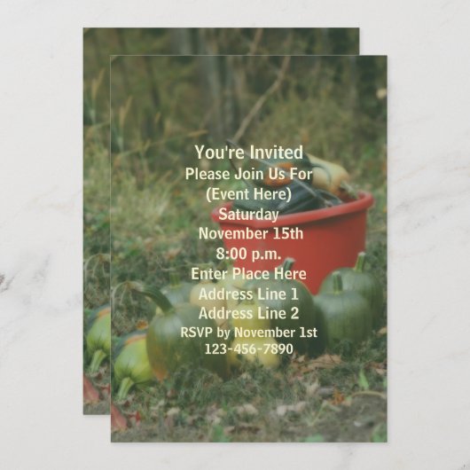 Country Garden Oogst Natuurfeest Kaart (Voorkant / Achterkant)