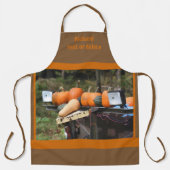 Country Garden pompoenen en squash gepersonaliseer Schort (Voorkant)