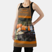 Country Garden pompoenen en squash gepersonaliseer Schort (Insitu)