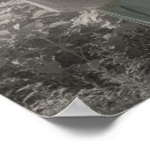 Country Garden Scarecrow  Partiële Kleur Poster (Hoek)