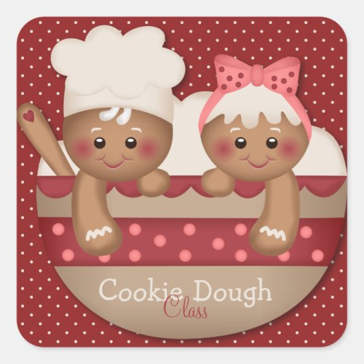 Country Gingerbread Chefs Stickers (Voorkant)