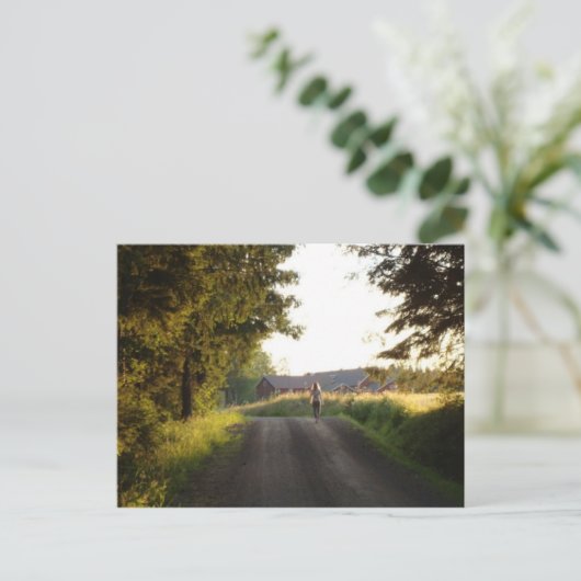 Country Girl Briefkaart (Staand voorkant)