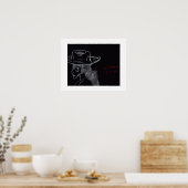 Country Girl Contemplating Poster (Keuken)