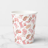 Country Girl Cowboy Boots n’ Petten Papieren Bekers (Achterkant)