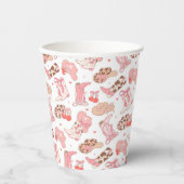 Country Girl Cowboy Boots n’ Petten Papieren Bekers (Voorkant)