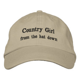 Country Girl Geborduurde Pet
