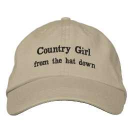 Country Girl Geborduurde Pet