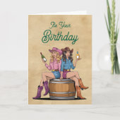 Country Girl Verjaardag Kaart (Voorkant)