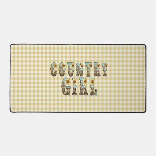 Country Girls Typografie Bureaumat (Voorkant)