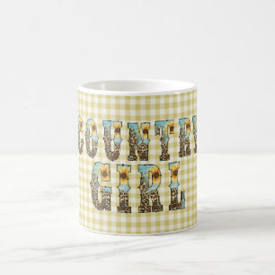 Country Girls Typografie Koffiemok