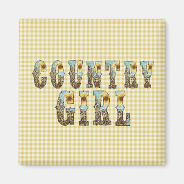Country Girls Typografie Magneet