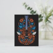 country gitaar kunst briefkaart (Staand voorkant)
