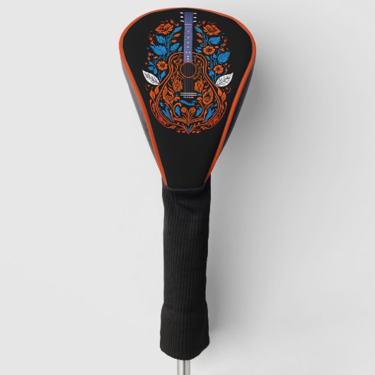 country gitaar kunst golfheadcover (Voorkant)