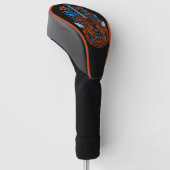 country gitaar kunst golfheadcover (Schuin)