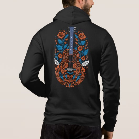 country gitaar kunst hoodie (Achterkant)