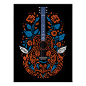 country gitaar kunst perfect poster (Voorkant)