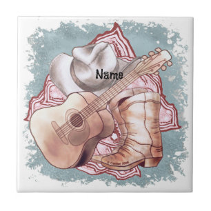 Country Gitaar Tegeltje