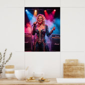 Country Glamour Onder Podiumlichten Poster (Keuken)