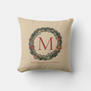 Country Gold Christmas Cowboy Krans Kussen