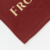 Country Gold Personalized Trucker Gift Fleece Deken (Hoek)