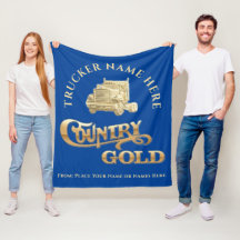 Country Gold Persoonlijk Trucker Cadeau 