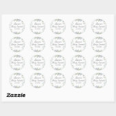 Country Greenery Baby Sprinkle Ronde Sticker (Vel)