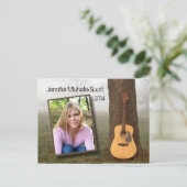 Country Guitar Open huis Uitnodiging Briefkaart (Staand voorkant)