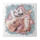 Country Guitar  Tegeltje (Voorkant)