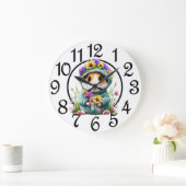 Country Hamster Acryl Wandklok (Huis)