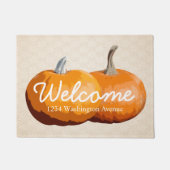 Country Harvest Pumpkins Welcome - Gepersonaliseer Deurmat (Voorkant)