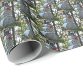 Country Hay Bale Sneeuwman Cadeaupapier (Rol Hoek)