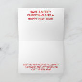 COUNTRY HAYBALE KERSTKAART FEESTDAGEN KAART (Binnen)