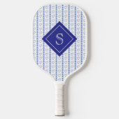 Country Heart Stripe Patroon Gepersonaliseerd Pickleball Paddle (Voorkant)