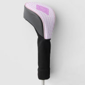 Country Heart Stripes Patroon Monogram Golfheadcover (Schuin)