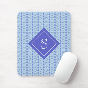 Country Heart Stripes Patroon Monogram Muismat