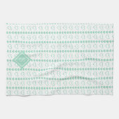 Country Heart Stripes Patroon Monogram Theedoek (Horizontaal)
